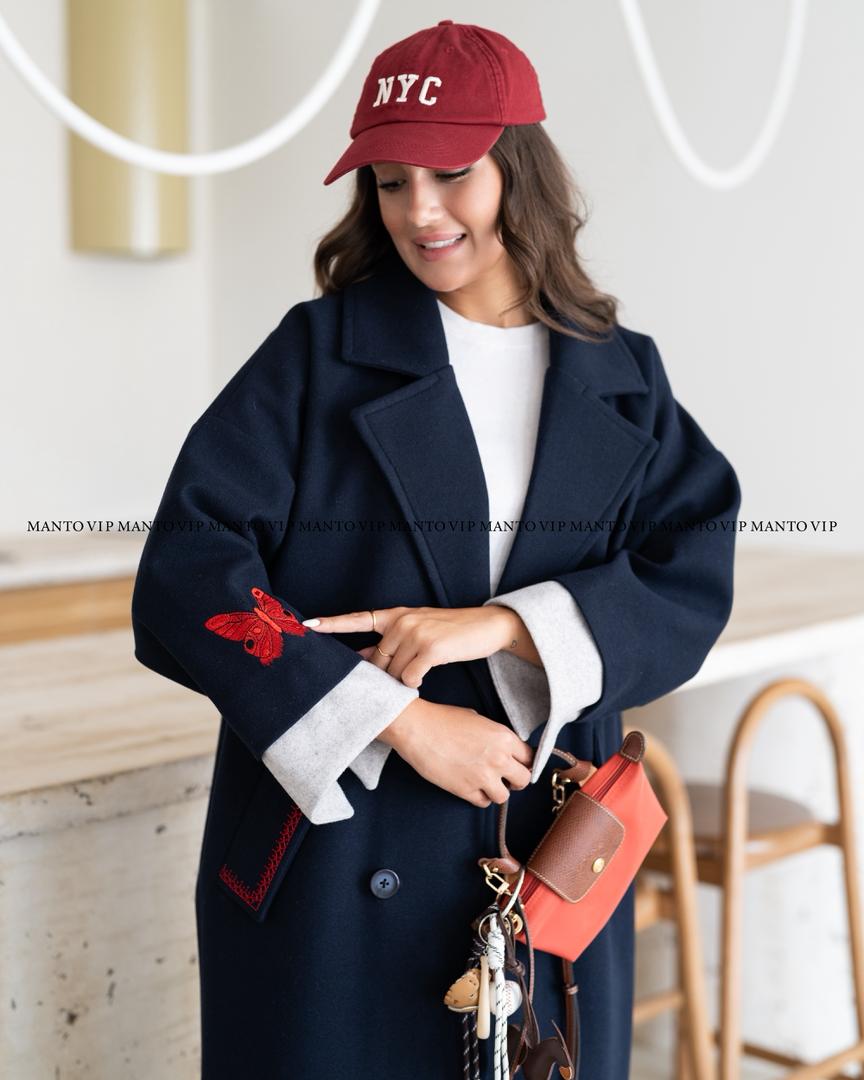 پالتو بلند پاییزه مدل پروانه مد1293