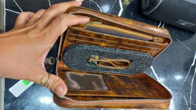 کیف دستی چرم اصل کد1403